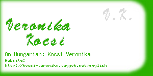 veronika kocsi business card